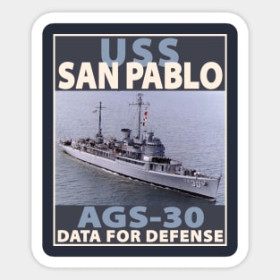 USS SAN PABLO - BLOCK Sticker